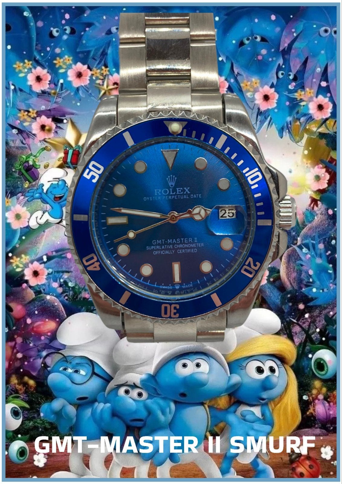 ROL SMURF auto, Ophalen of Verzenden, Nieuw, Grote Smurf, Gebruiksvoorwerp