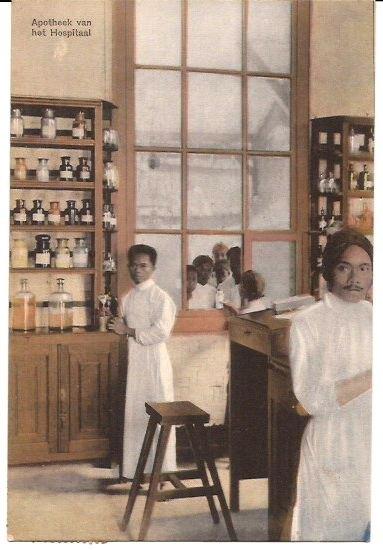APOTHEEK van hospitaal  Indonesië Salatingazending 1920 1790, Verzenden, 1920 tot 1940, Gelopen, Ambachten of Beroep