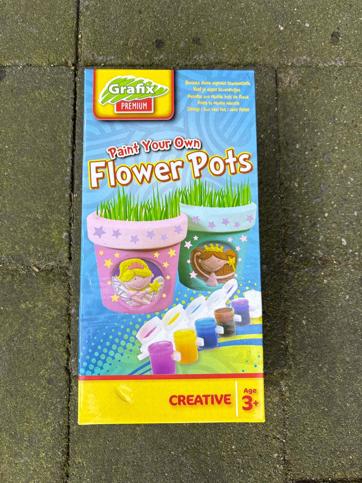 5x Grafix Paint Your Own Flower Pots Knutselset, Ophalen of Verzenden, Nieuw, Knutselen