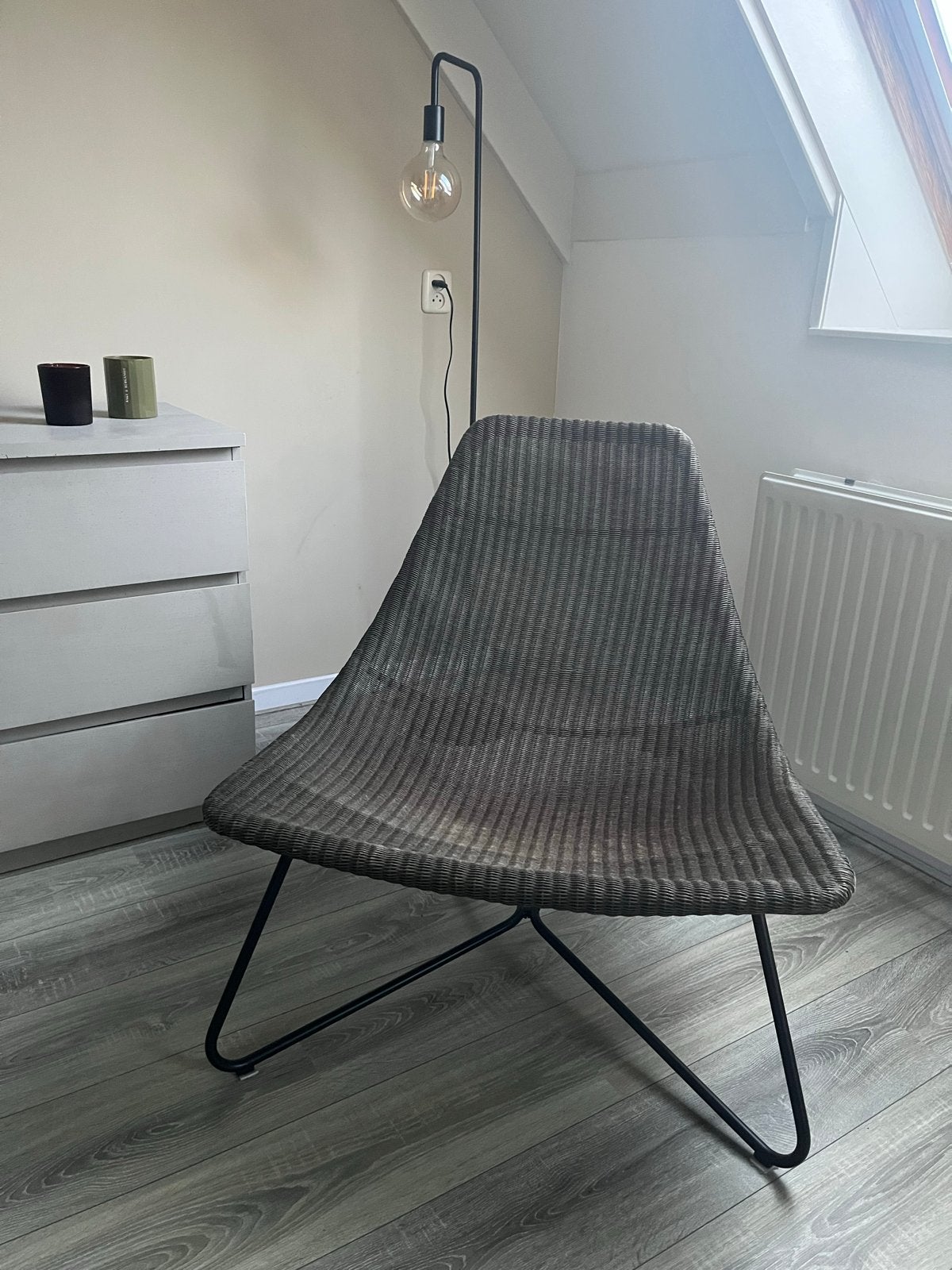 IKEA RADVIKEN rotan stoel, Huis en Inrichting, Ophalen, Bruin, Riet of Rotan, Zo goed als nieuw