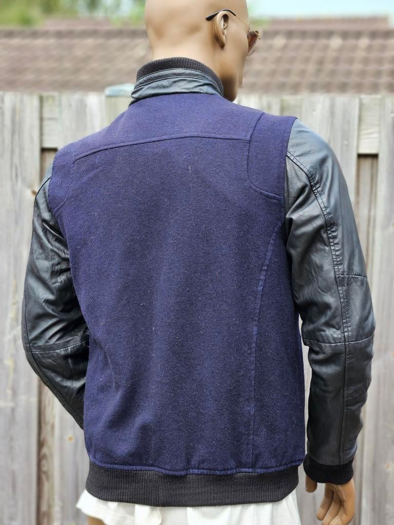 Vanguard / PME deels leren " varsity " tussenjas (M) zgan, ., Ophalen of Verzenden, Zo goed als nieuw, .