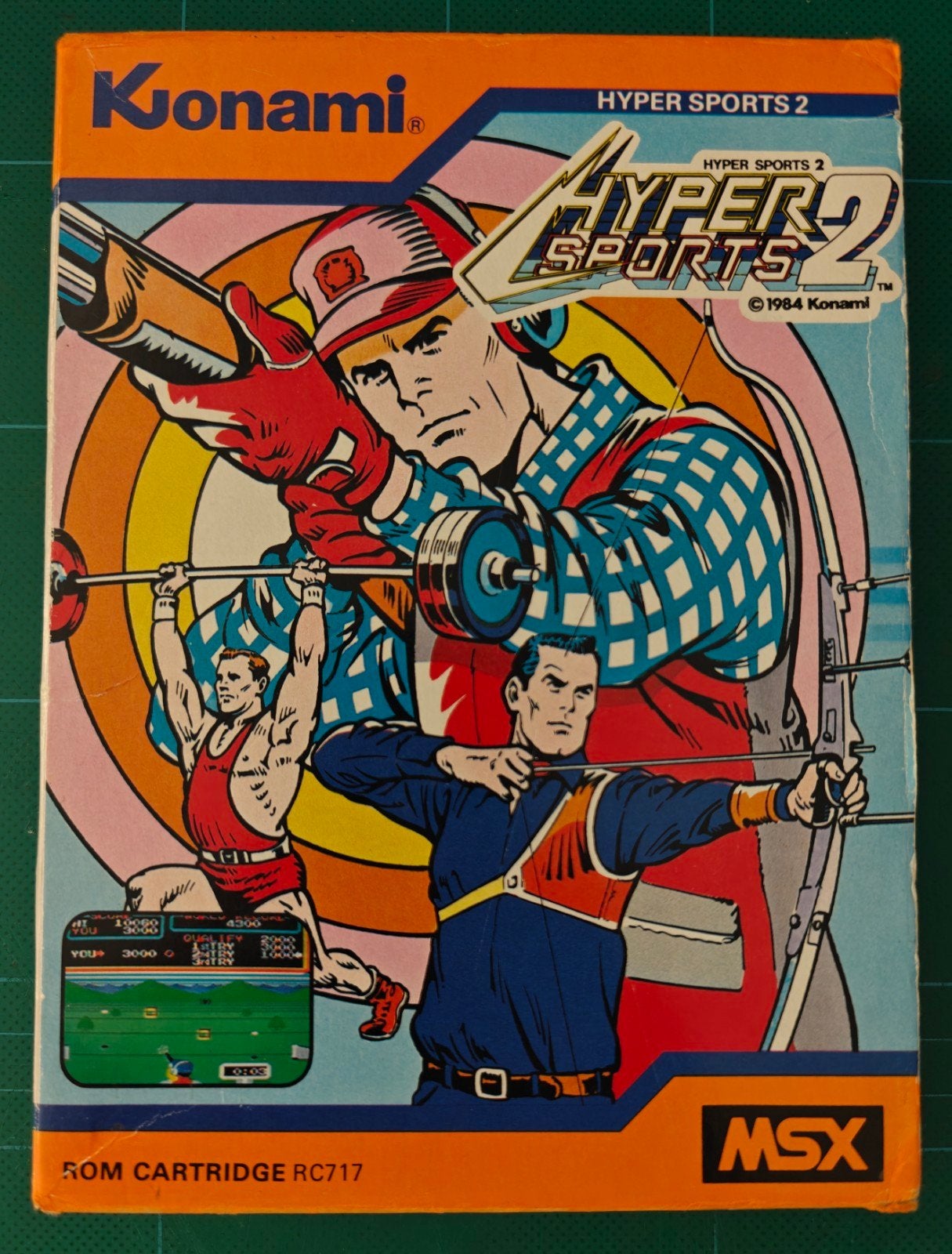 MSX Hyper Sports 2 RC717 - Konami CIB, Spelcomputers en Games, Games | Overige, 1 speler, Eén computer, Ophalen of Verzenden, Zo goed als nieuw