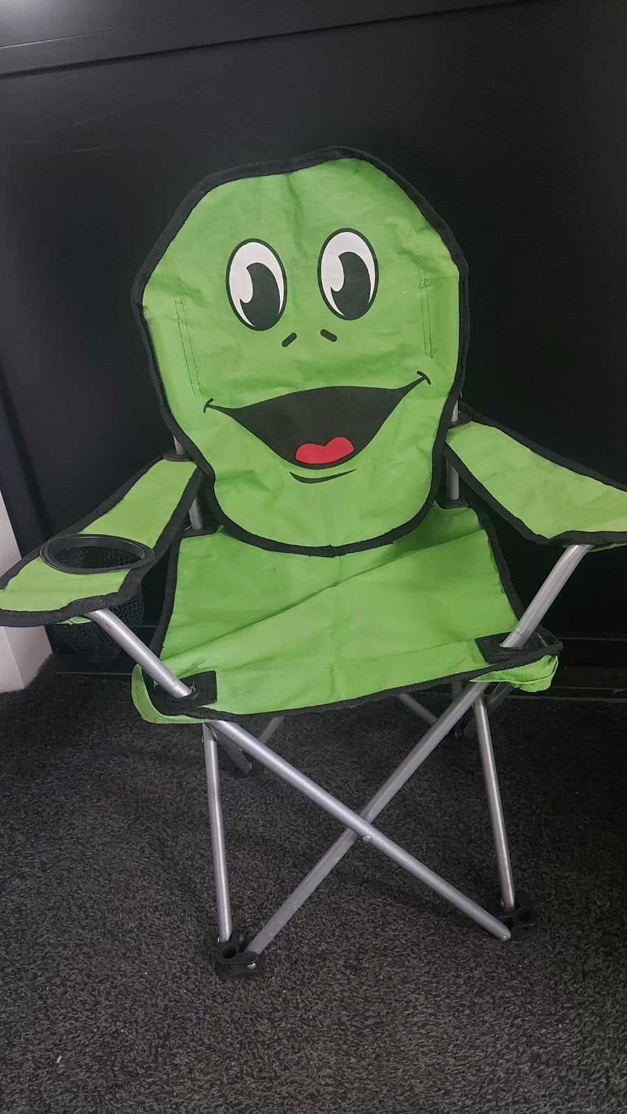 Leuke kinder campingstoel - Kikker design, Ophalen of Verzenden, Gebruikt, Campingstoel