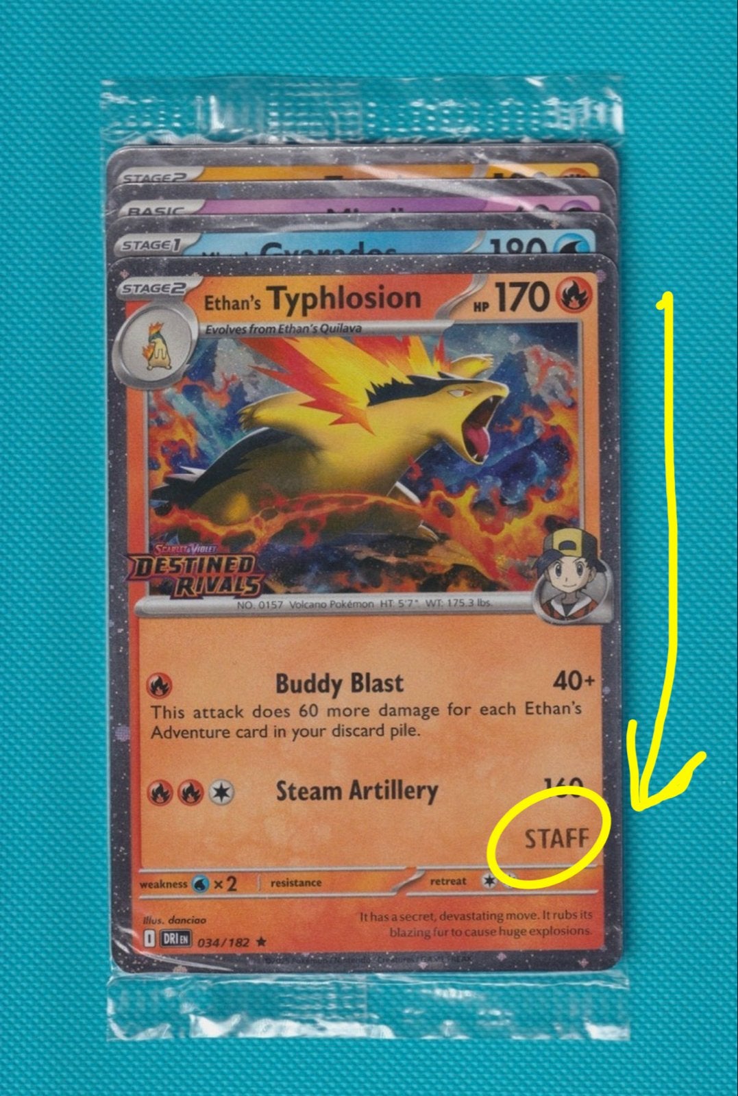 Sealed Staff Destined Rivals (4 kaarten in 1 folie), Hobby en Vrije tijd, Verzamelkaartspellen | Pokémon, Ophalen of Verzenden