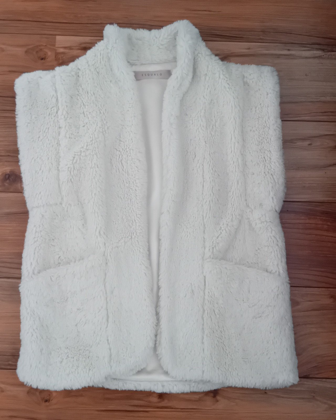 ESQUALO teddy gilet maat M/L, Maat 38/40 (M), ESQUALO, Wit, Ophalen of Verzenden