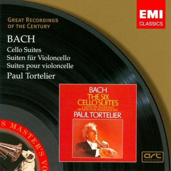 BACH Cello suites 2 - CD TORTELIER EMI ART, Ophalen of Verzenden, Barok, Gebruikt, Kamermuziek