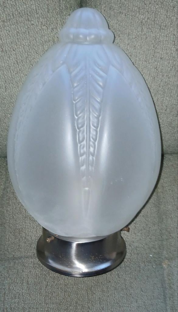 Art deco stijl plafonnière, Huis en Inrichting, Lampen | Plafondlampen, Ophalen, Zo goed als nieuw, Glas, Art deco