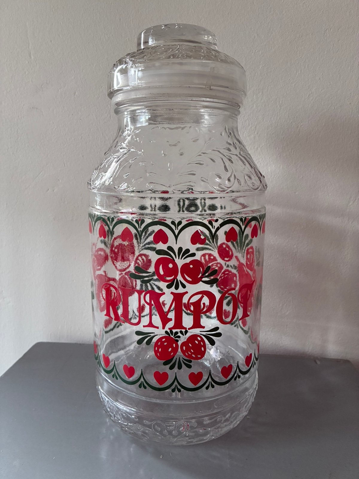Vintage glazen Rumpot, Ophalen of Verzenden, Gebruikt