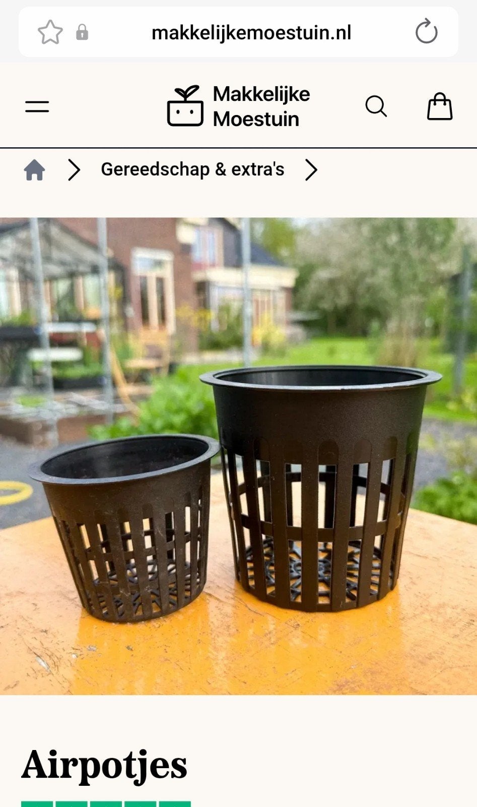 Airpotjes - voorzaaipotjes (Makkelijke Moestuin), Kunststof, Minder dan 30 cm, Minder dan 60 cm, Rond