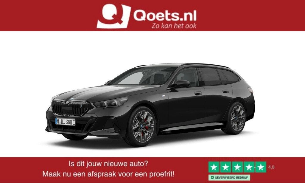 BMW i5 Touring eDrive40 M Sport Pro - Panoramadak - Parking/, Automaat, 12 maanden, Achterwielaandrijving, Zwart