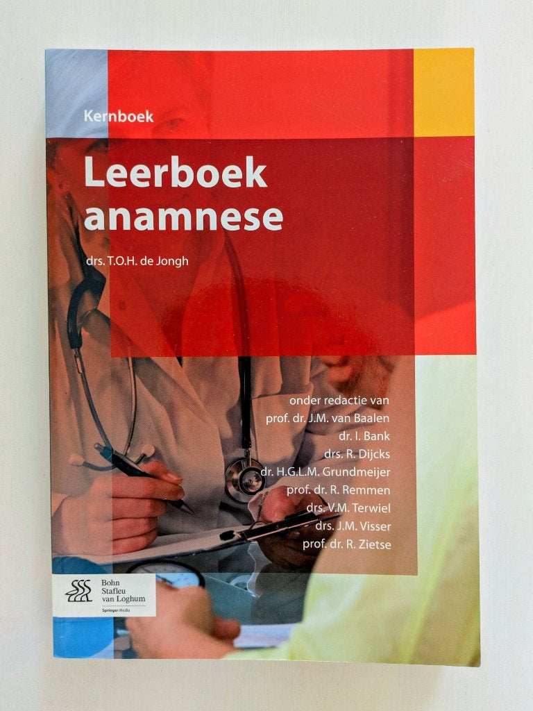 Leerboek Anamnese, Boeken, Gelezen, Ophalen of Verzenden, WO, De Jongh