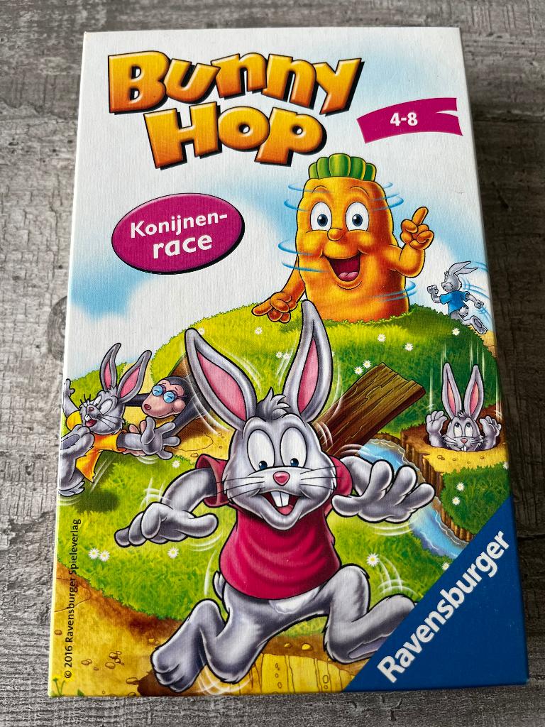 Bunny Hop - Konijnenrace, Gebruikt, Ophalen of Verzenden, Ravensburger, Een of twee spelers