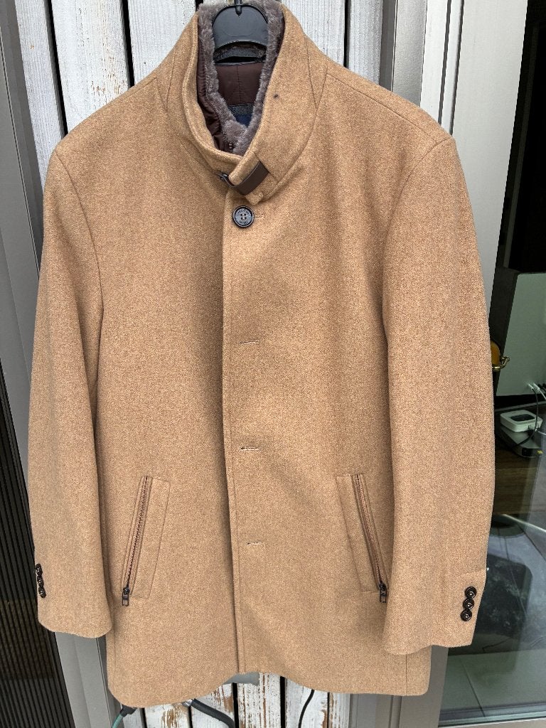 winterjas, Kleding | Heren, Beige, Ophalen of Verzenden, Zo goed als nieuw, Daniel hechter