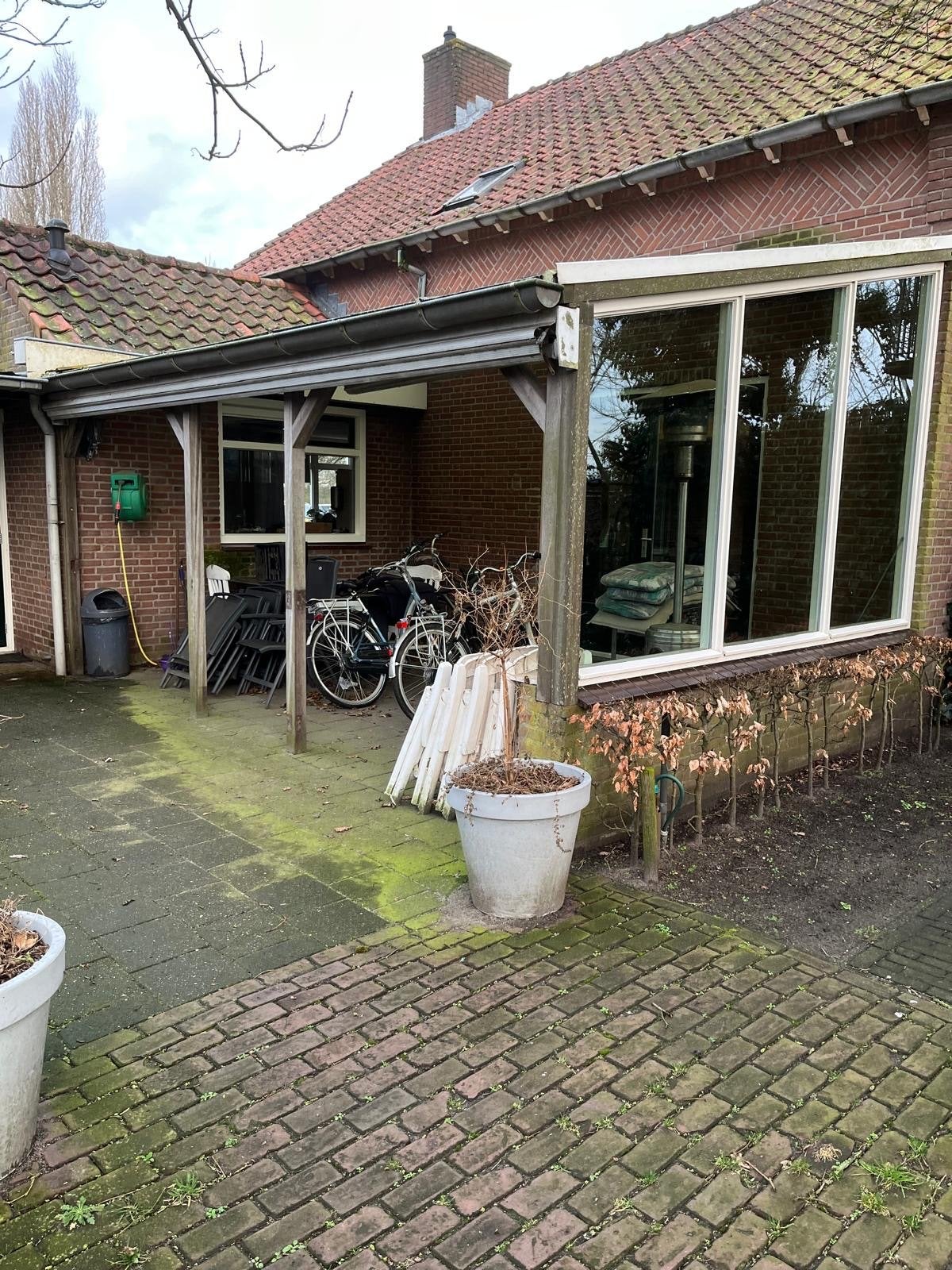 Overkapping met raamkozijn en dak met lichtkoepel, Ophalen, Gebruikt, Veranda