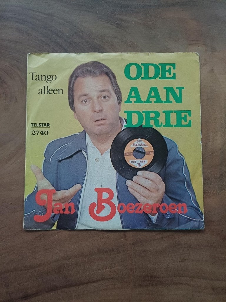 Jan Boezeroen - Ode aan Drie - Single - Vinyl, Gebruikt, 7 inch, Ophalen of Verzenden, EP