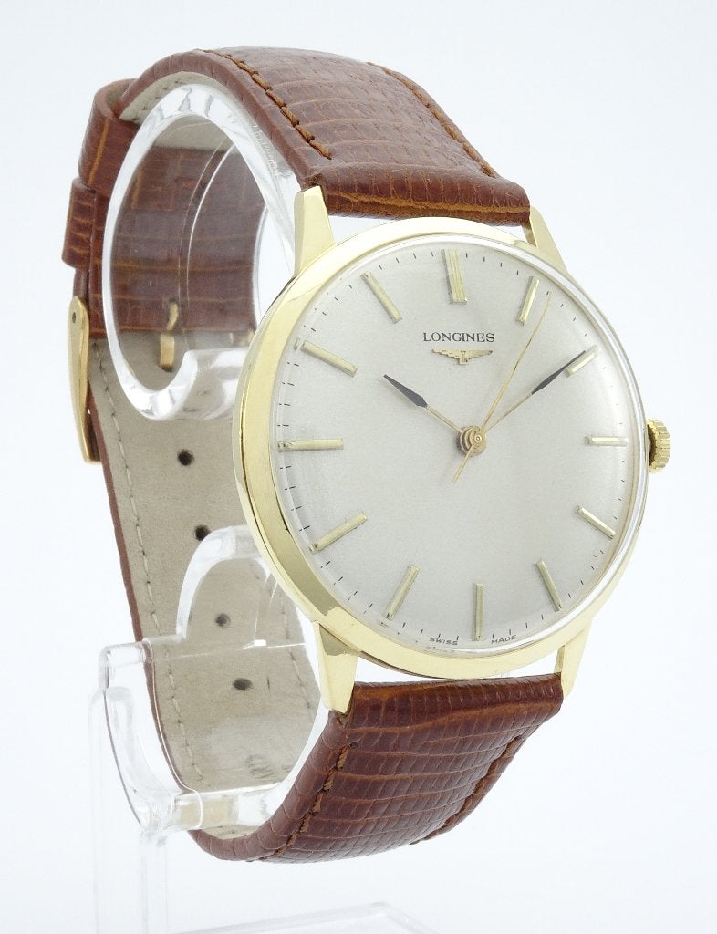 Longines 1975 18 kt goud Vintage Excellente conditie, Ophalen, Polshorloge, 1960 of later, Longines