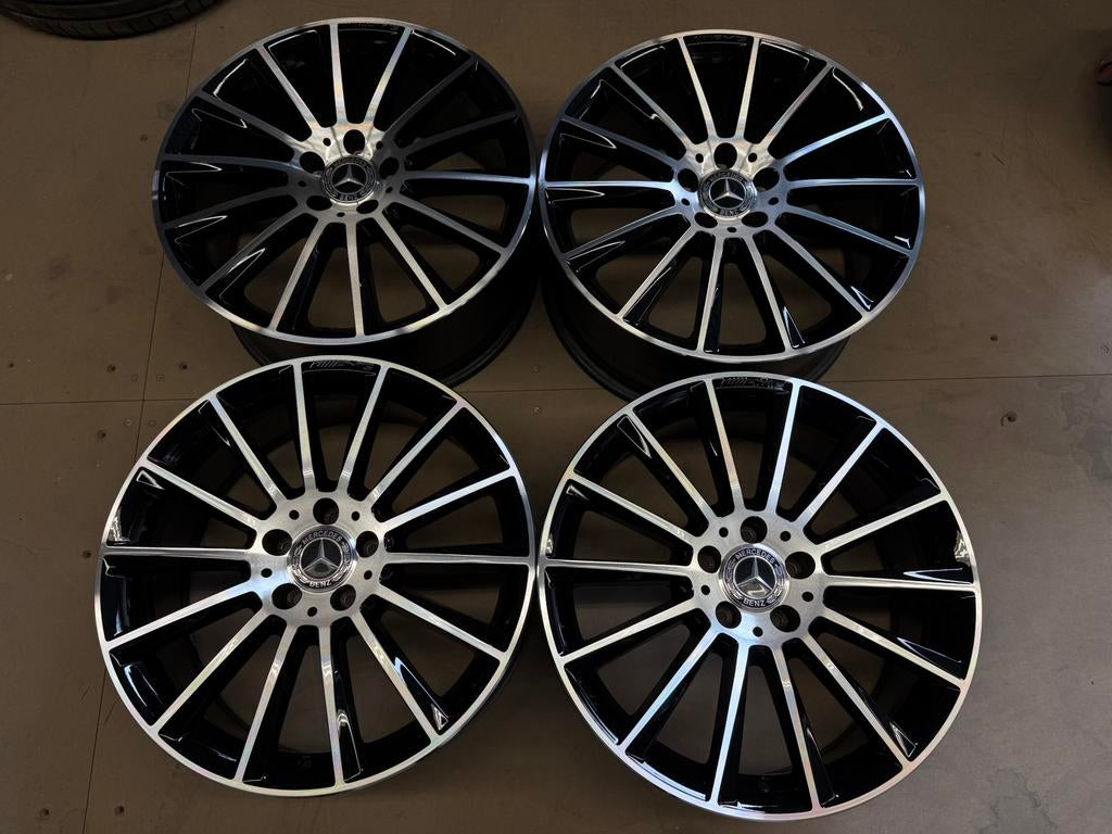 19 inch Origineel Mercedes C klasse velgen 5x112 AMG, 19 inch, Gebruikt, Velg(en), Ophalen of Verzenden