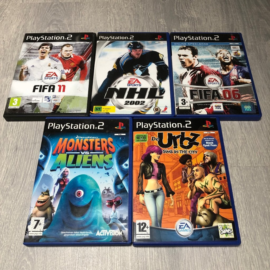 Lot 5 of Playstation 2 Games, Spelcomputers en Games, Games | Sony PlayStation 2, Gebruikt, Overige genres, 1 speler, Eén computer