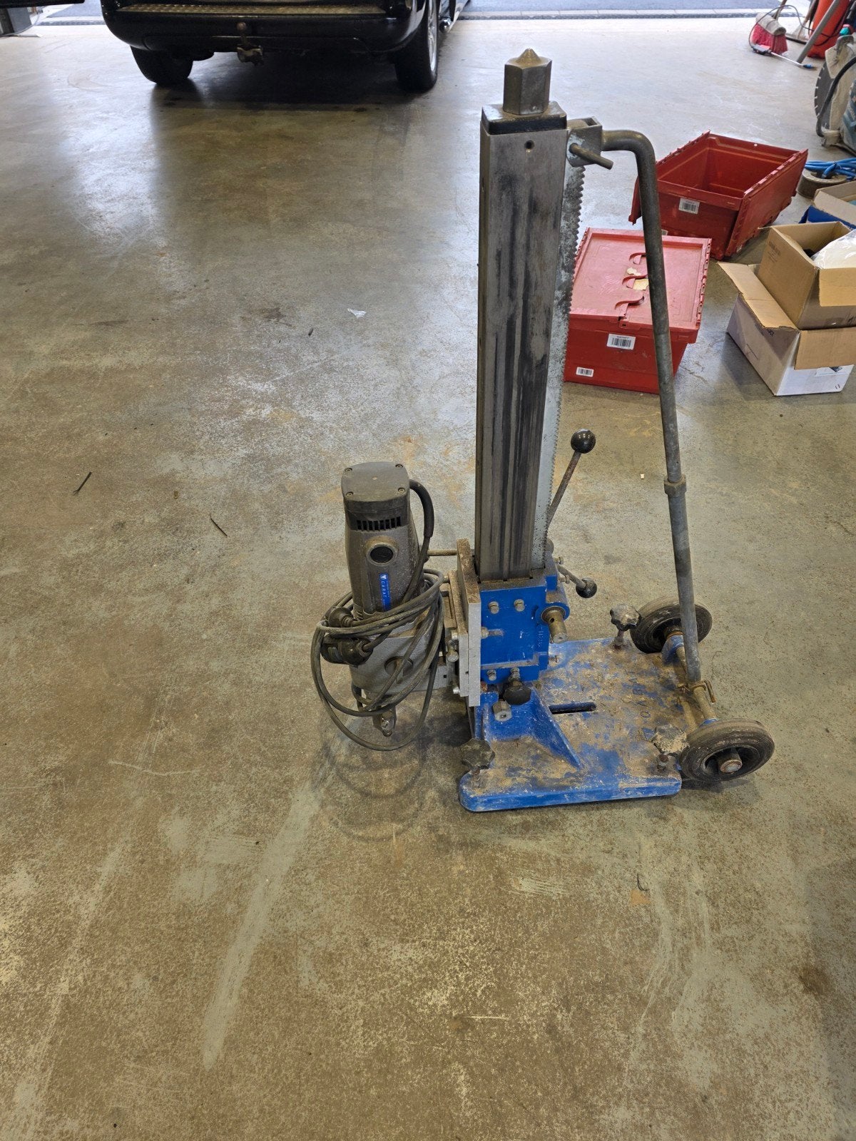 Carat 3001 Boormachine - 3000W Boorstandaard, Doe-het-zelf en Verbouw, Ophalen of Verzenden, Gebruikt, 600 watt of meer, Boormachine