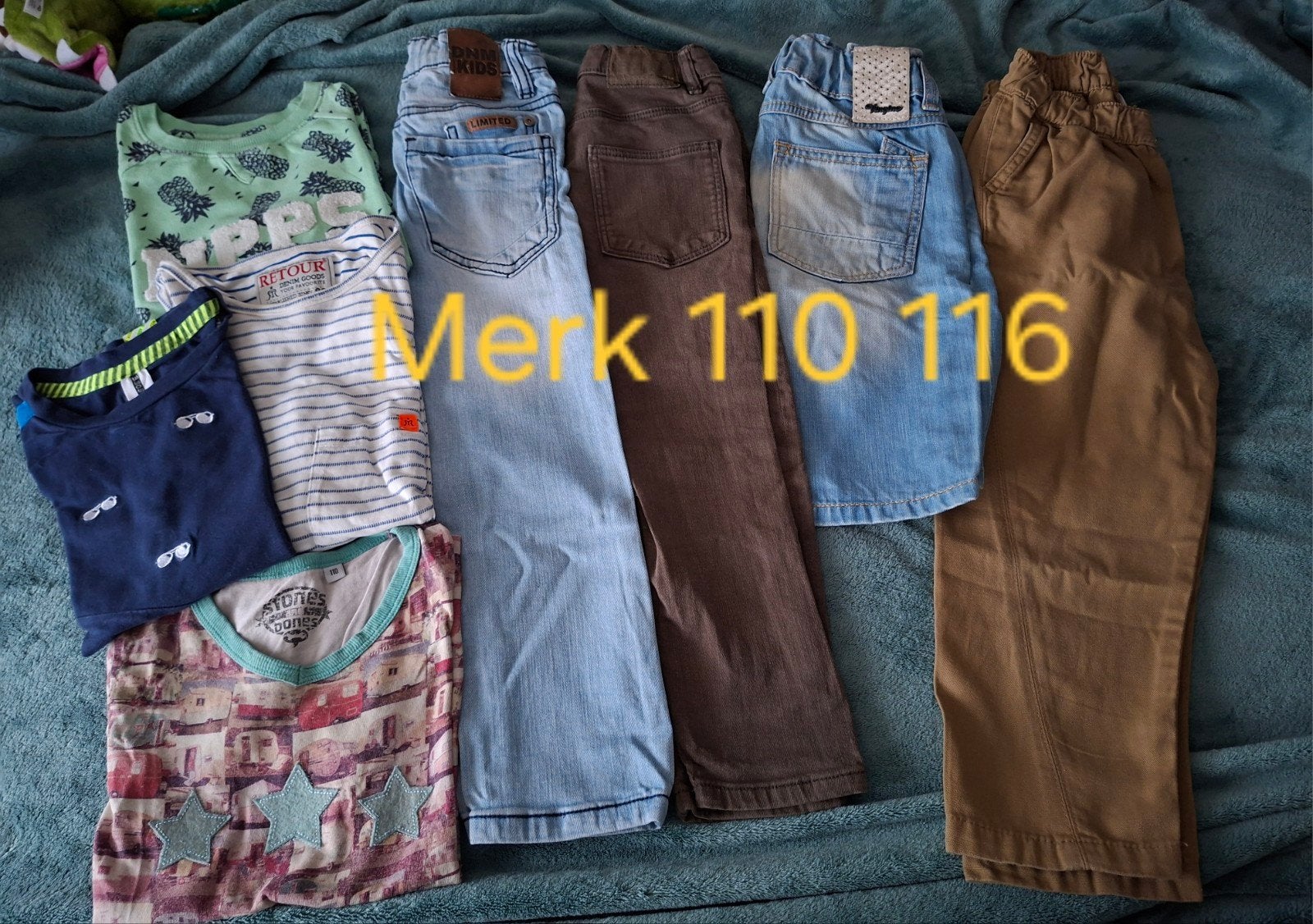 MERKKLEDING 110 116, Ophalen of Verzenden, Jongen, Broek