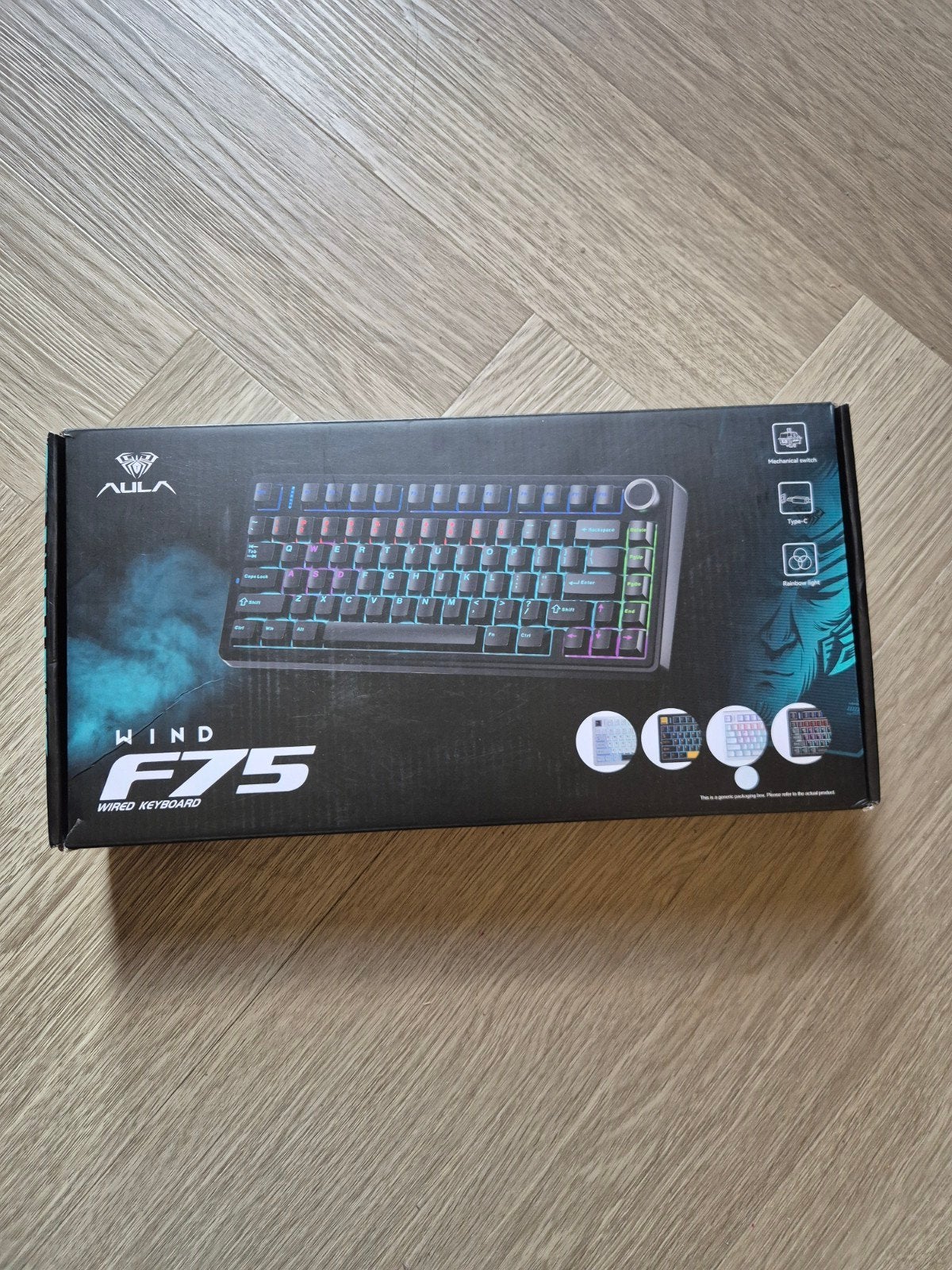 AULA Wind F75 Mechanisch Gaming Toetsenbord - Nieuw, Computers en Software, Nieuw, Ophalen of Verzenden, AULA, Qwerty