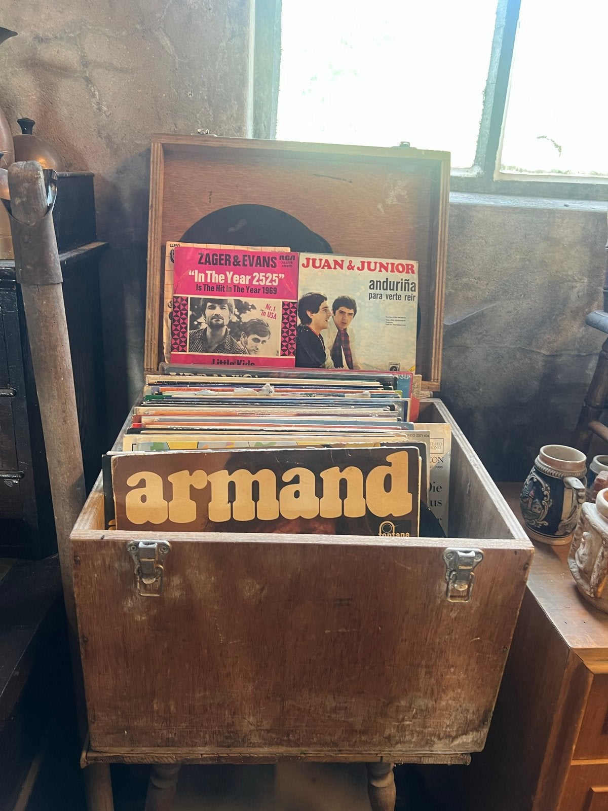 Grote partij 50 vintage LP’s  60/70 o.a. Armand & Deodato, Fotohoes, Ophalen of Verzenden, Gebruikt, 7 inch