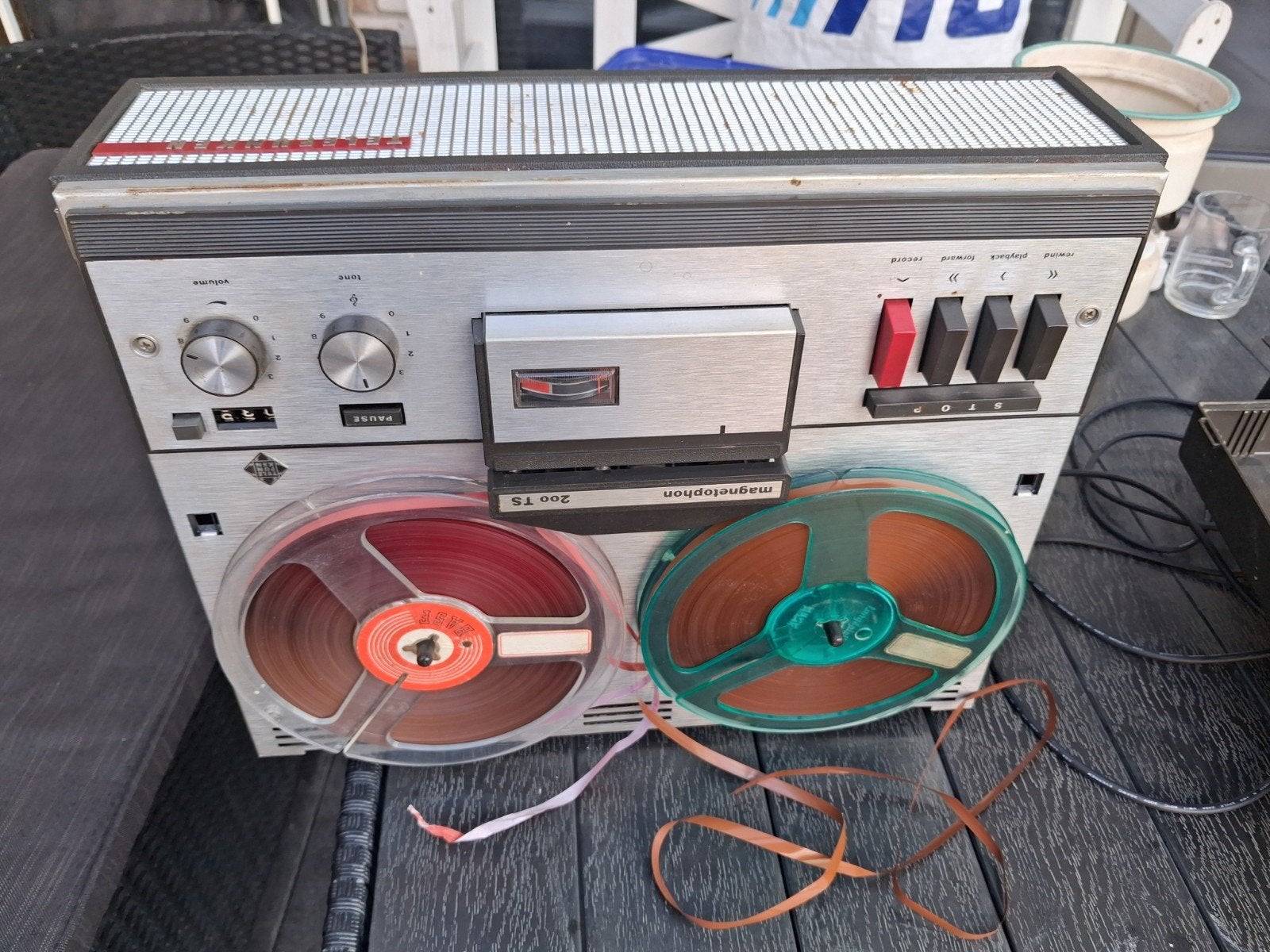 Telefunken TYP 200 TS E 50/60 Bandrecorder met 2 banden, Audio, Tv en Foto, Bandrecorders, Ophalen of Verzenden