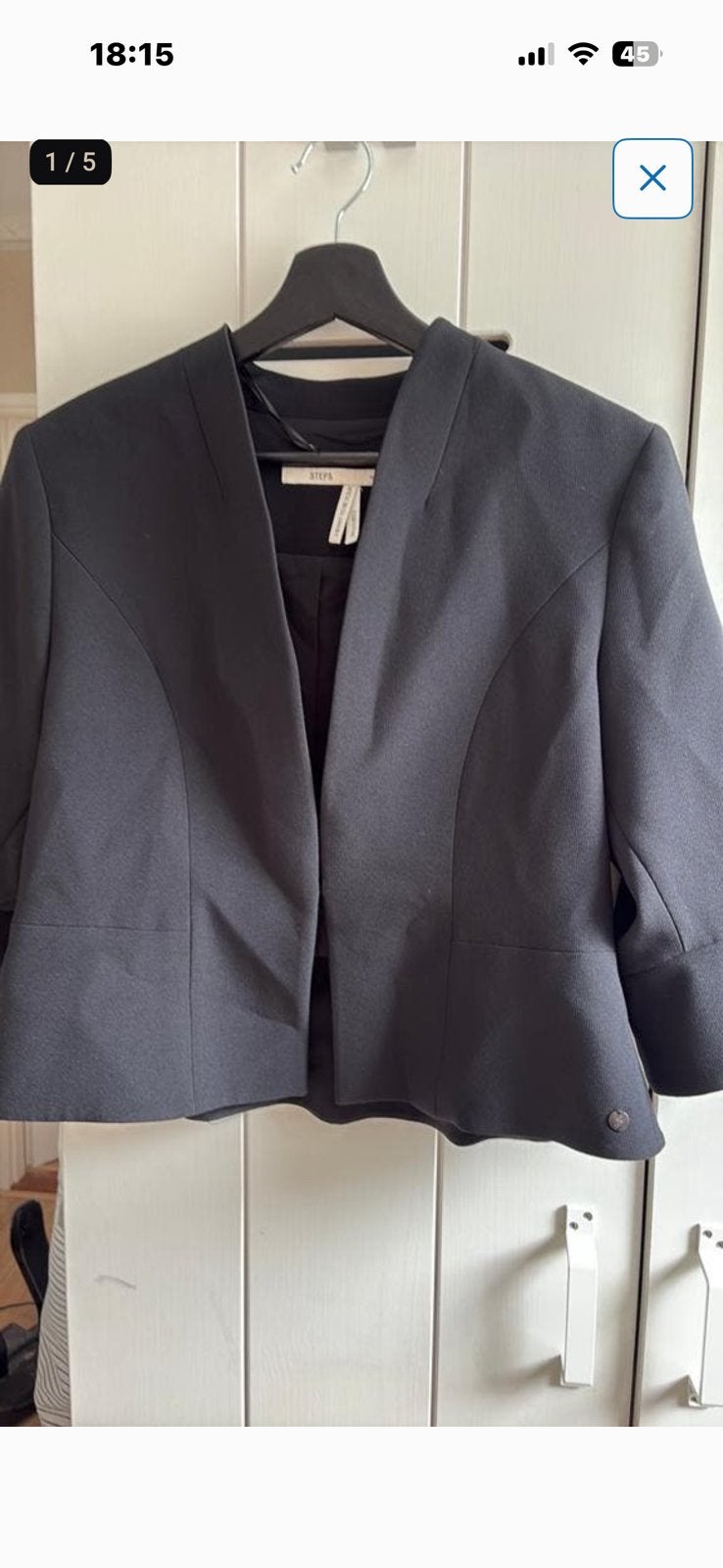Mooi, zgan, STEPS jasje, zwart, maat 42, Ophalen of Verzenden, Zo goed als nieuw, Maat 42/44 (L), Zwart