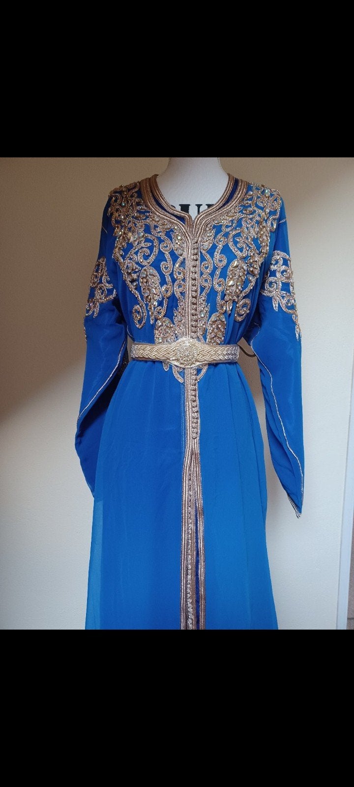Te koop Marokkaanse jurk takshita tekchita tksita tekschita, Ophalen of Verzenden, Nieuw, Blauw, Overige typen