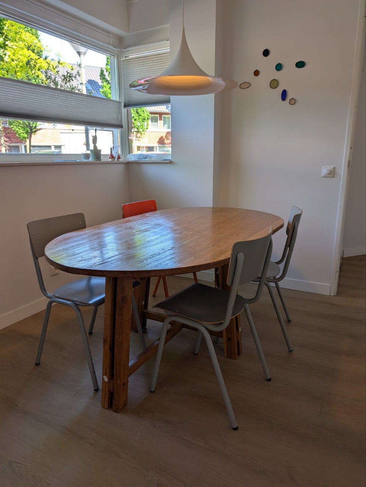 Unieke houten tafel van Balinese vissersboot, Ophalen