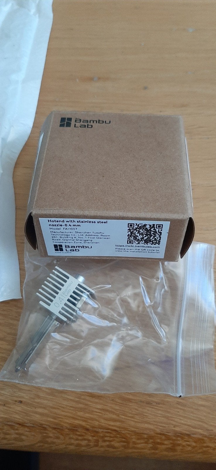 2x Bambu lap nozzle fah007., Computers en Software, Ophalen of Verzenden, Zo goed als nieuw