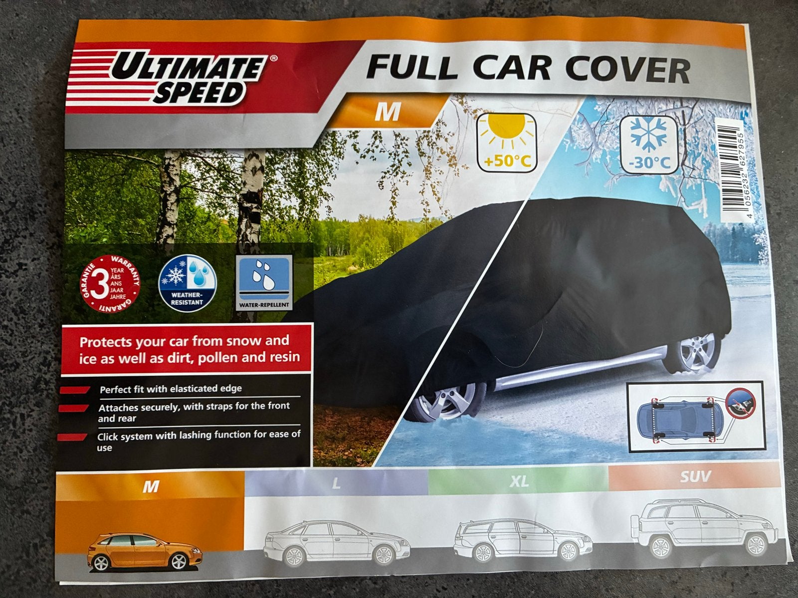 Ultimate Speed Volledige Autohoes Maat M, Auto diversen, Autohoezen, Ophalen, Nieuw, Universeel