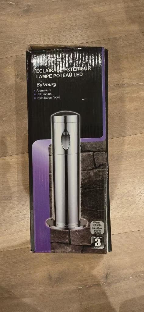 LED Paallamp Salzburg buitenlamp, Tuin en Terras, Minder dan 50 watt, Staande lamp, Ophalen of Verzenden, Netvoeding