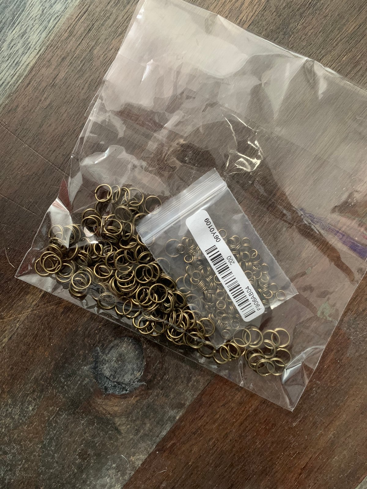 Brons kleurige ringetjes/bedelringen, Ophalen of Verzenden, Nieuw