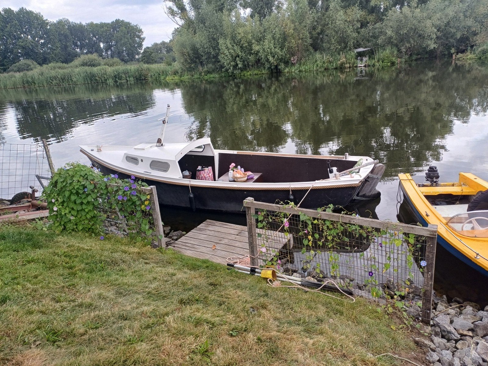 stalen boot, goed werkend, Ophalen, Motor en Techniek, Zeilboot of Motorboot