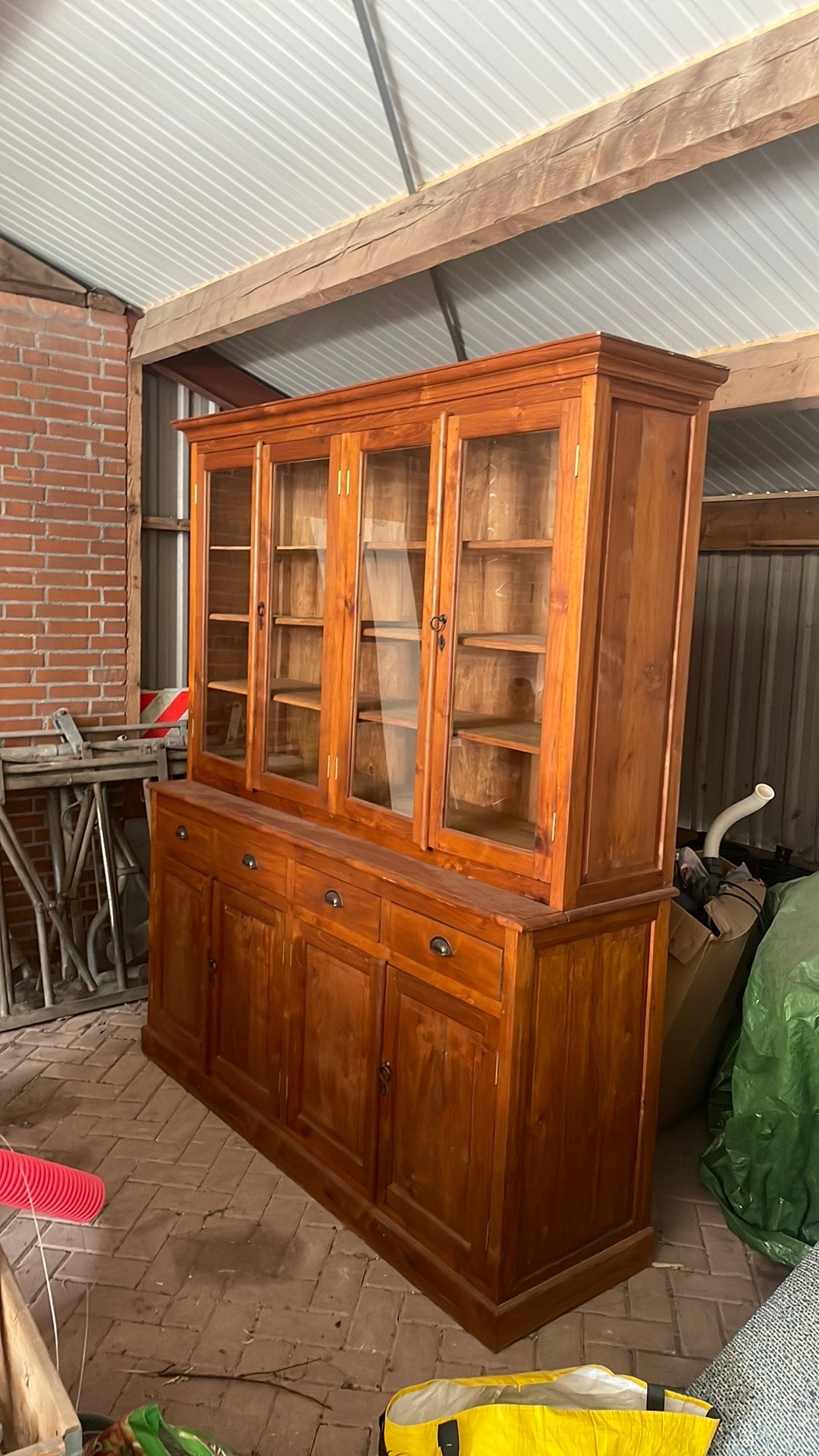 Servieskast eikenhout, Ophalen, Met deur(en), 200 cm of meer, 150 tot 200 cm