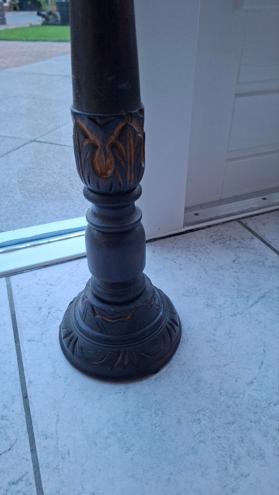 kaarsen standaard 46 cm hoog hout, Ophalen