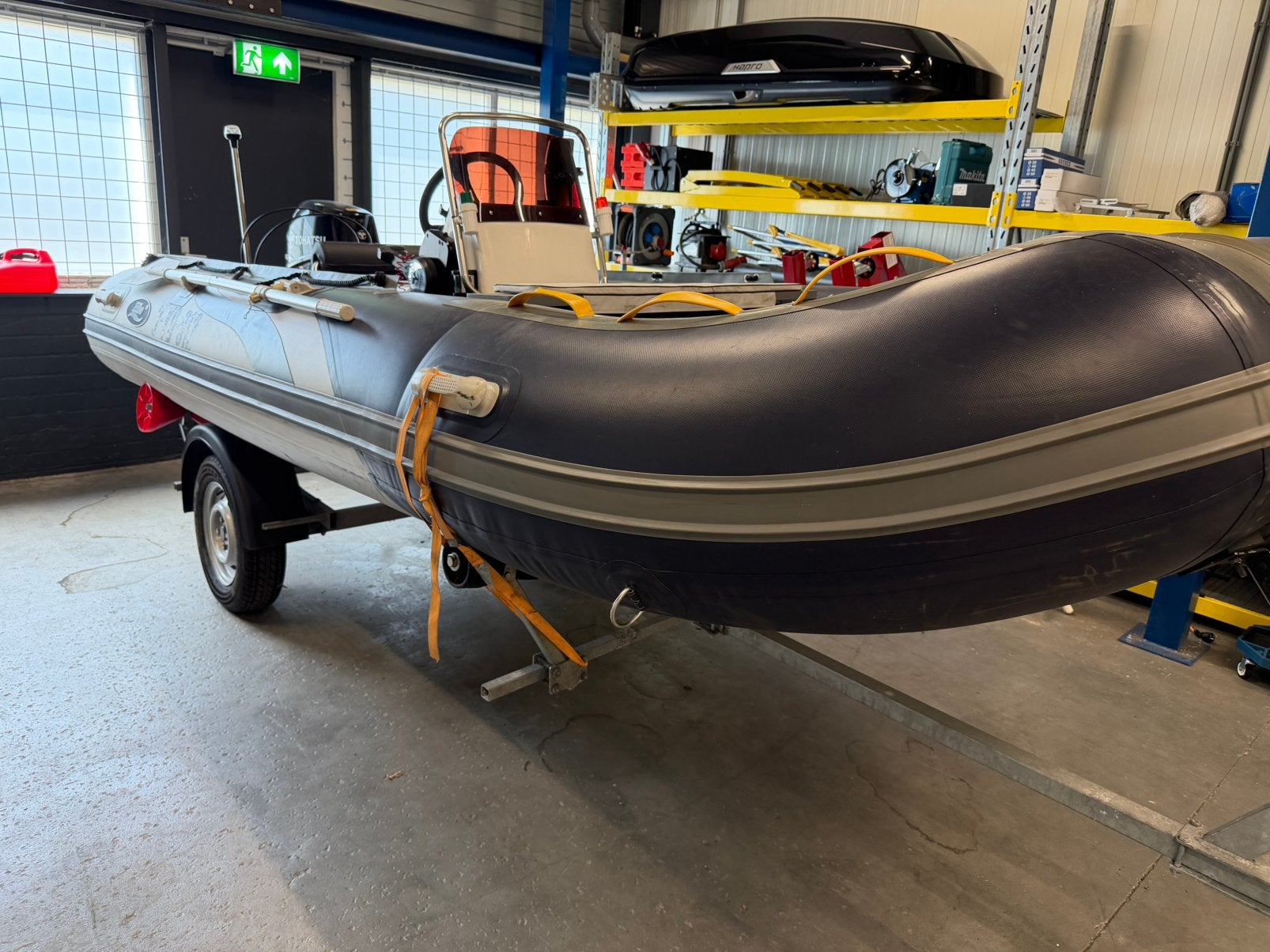 Nette hibo rubberboot tekoop met 20 pk motor, Ophalen, Aluminium, Zo goed als nieuw, Hibo