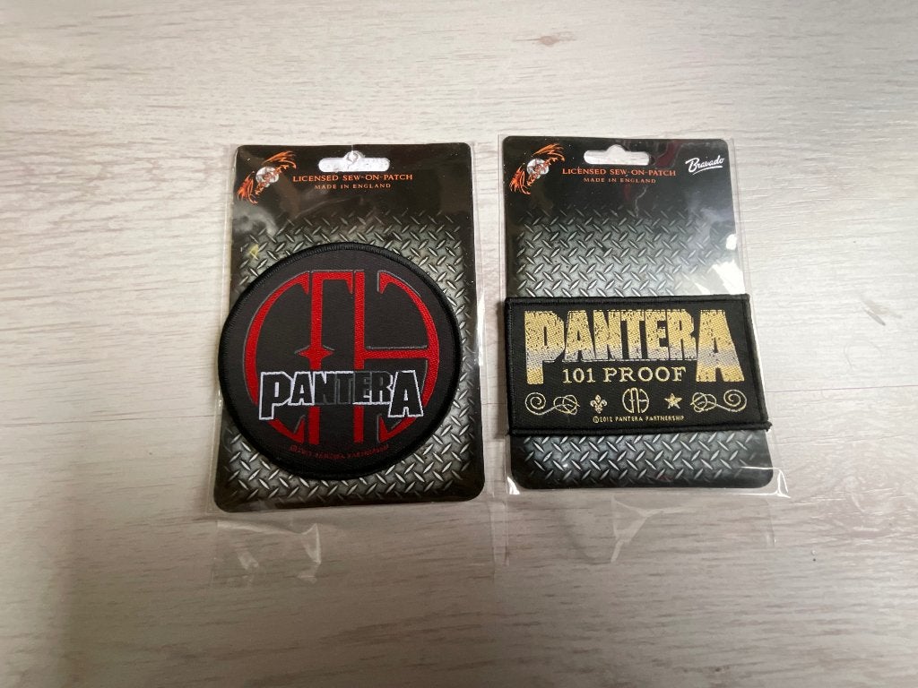 Verschillende patches van Pantera Per stuk 4 euro, Nieuw, Ophalen of Verzenden, Emmen, Verschillende patches van Pantera Per stuk 4 euro