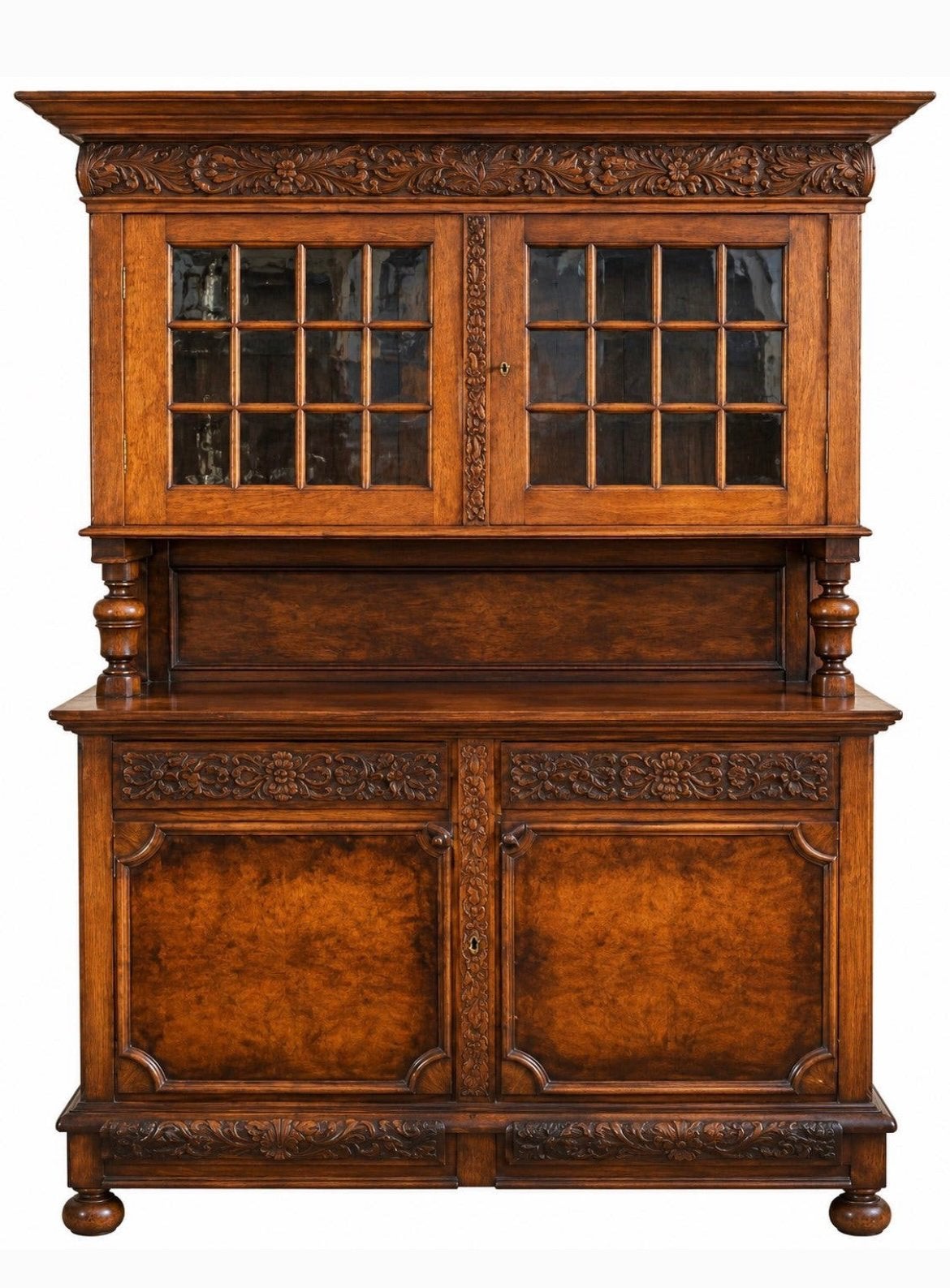 Antieke houten buffetkast, Huis en Inrichting, Ophalen, Gebruikt, 25 tot 50 cm, 200 cm of meer
