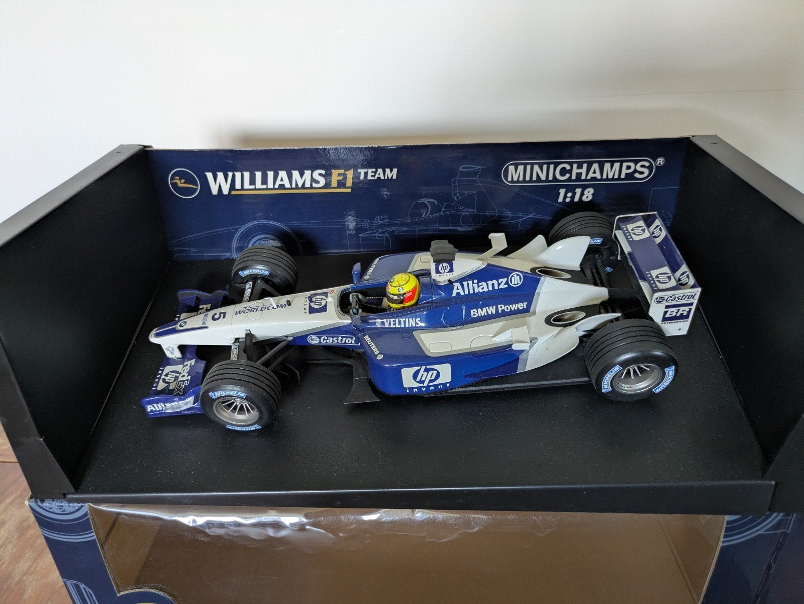 Minichamps F1 BMW Williams FW24 2002 - Schaal 1:18, Ophalen of Verzenden, Zo goed als nieuw, Auto, MiniChamps