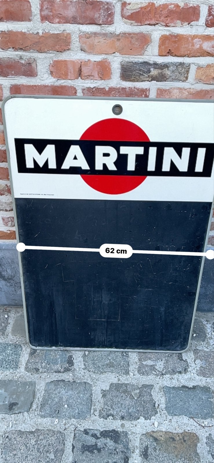 Martini Reclamebord - Zeldzaam Collecters Item, Ophalen, Zo goed als nieuw, Reclamebord