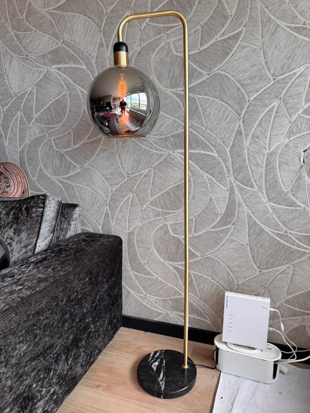 Lucide vloerlamp Julius, Ophalen, Zo goed als nieuw, Glas, 150 tot 200 cm
