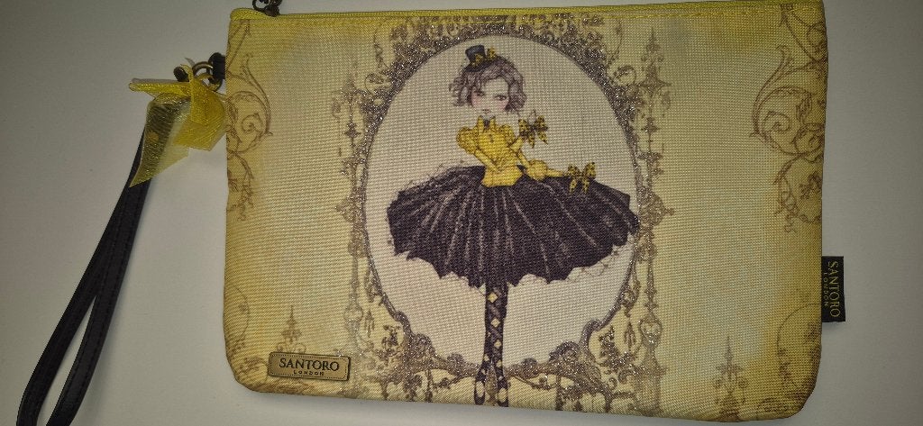 Santoro Londen toilettas/etui, Ophalen of Verzenden, Nieuw, Geel, Dame