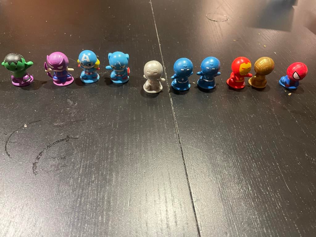 Marvel Potlood Toppers Figuren - Complete Set, Verzamelen, Poppetjes en Figuurtjes, Ophalen, Zo goed als nieuw