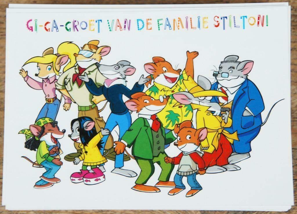Ansichtkaart van Geronimo Stilton, Verzamelen, Ophalen of Verzenden, 1980 tot heden, Ongelopen, Overige thema's