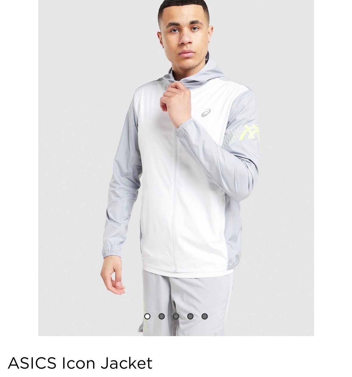 ASICS Icon Jasje maat S, Wit, Ophalen of Verzenden, Zo goed als nieuw, Hardlopen of Fietsen