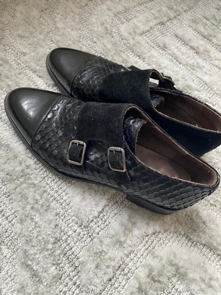 Pertini leren dames schoen maat 37, Schoenen met lage hakken, Zwart, Ophalen of Verzenden, Zo goed als nieuw