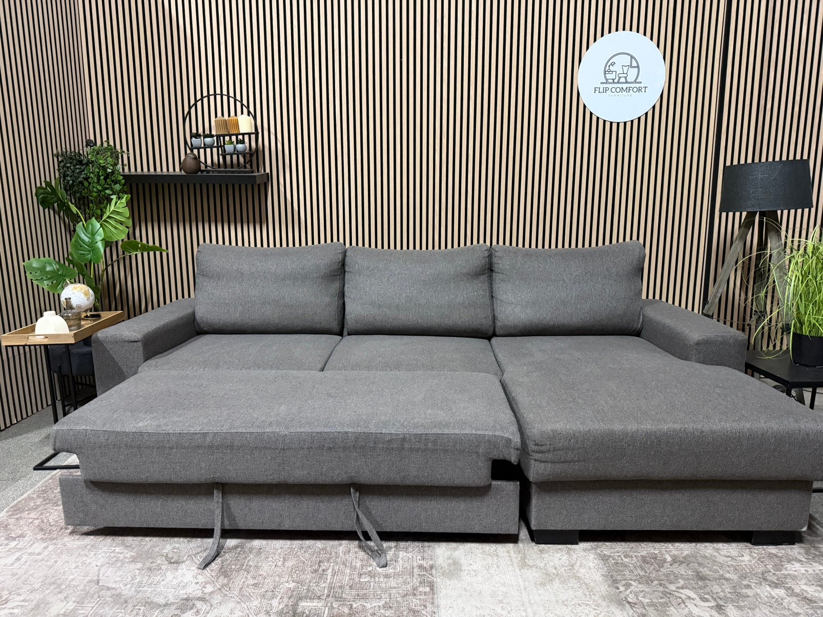 “GRATIS LEVERING” Gave slaapbank/hoekbank! 273x150, Verzenden, Tweepersoons, Zo goed als nieuw, 180 cm