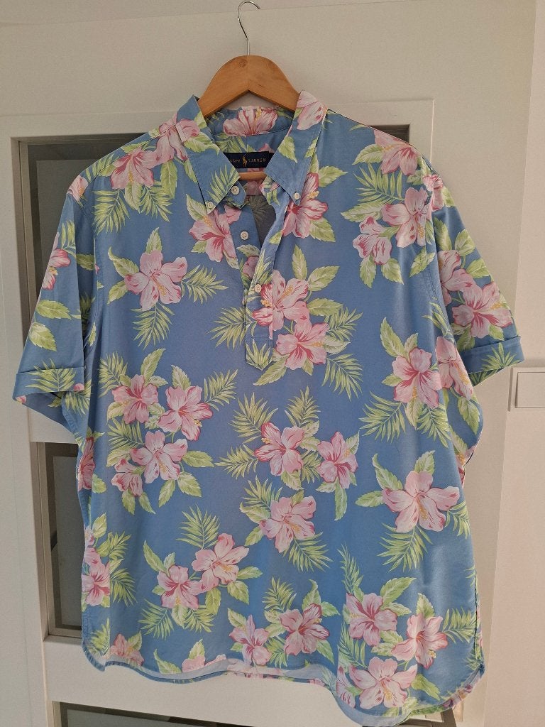 Polo Ralph Lauren Hawaii shirt XXL zgan, Ophalen of Verzenden, Zo goed als nieuw, Polo Ralph Lauren, Overige halswijdtes